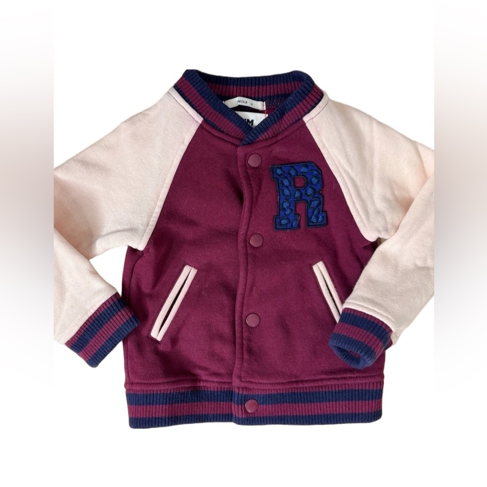Ruum Kids Lettermans Jacket. Size 18 months. Great Condition. Warm. Varsity Kids